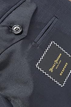 Amazon.co.jp: ヒッキーフリーマン メンズスーツ シルク混 ネイビー